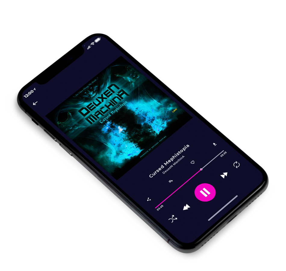 3D view of Premade EDM, House & Dub Album Cover - Palm Green #641 | AlbumArtZone*