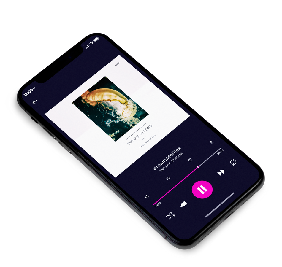 3D view of Premade Contemporary Music Album Cover - Dawn Pink #677 | AlbumArtZone*