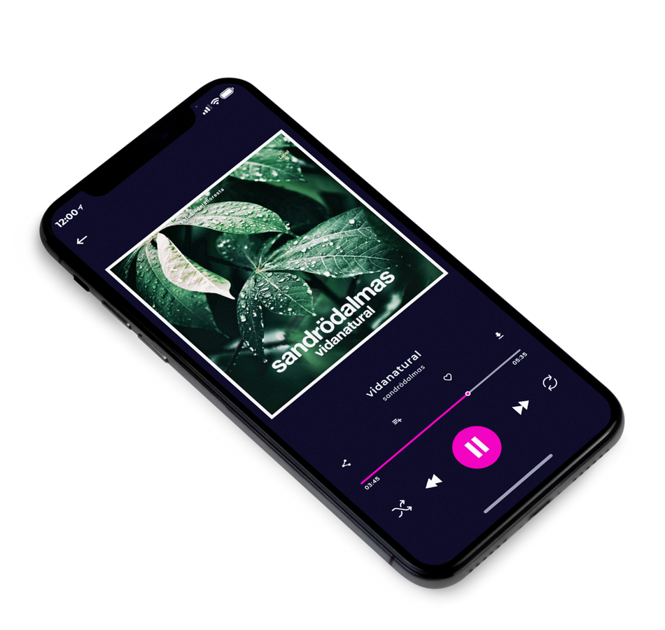 3D view of Premade Pop Album Cover - Moon Mist #1175 | AlbumArtZone*