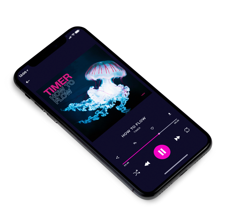 3D view of Premade Electronica & Ambient Album Cover - Black Pearl #1230 | AlbumArtZone*