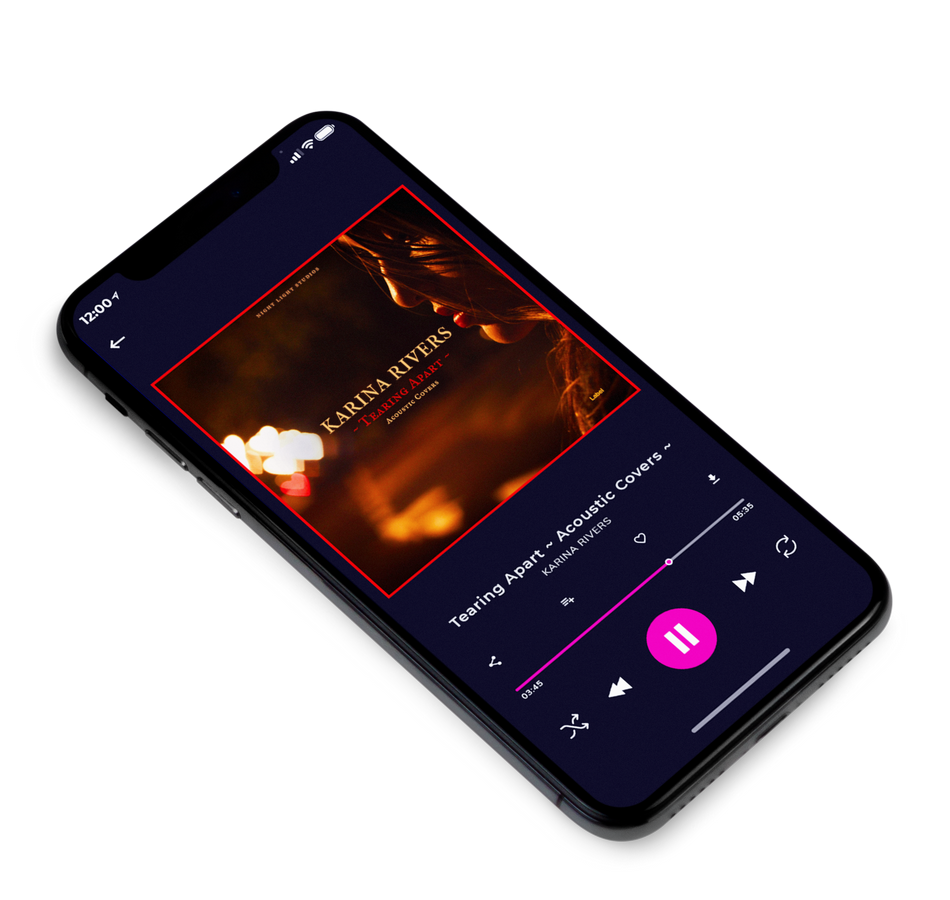 3D view of Premade Pop Album Cover - Burnt Sienna #1363 | AlbumArtZone*