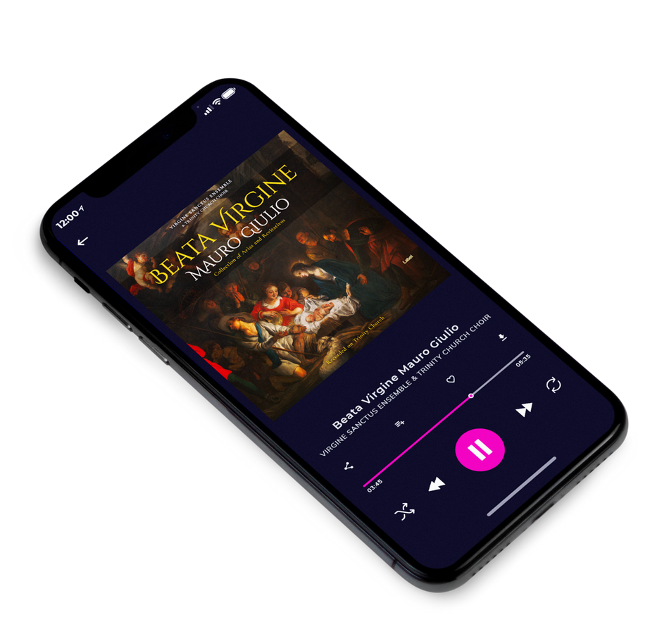 3D view of Premade Early Music Album Cover - Oil #1381 | AlbumArtZone*