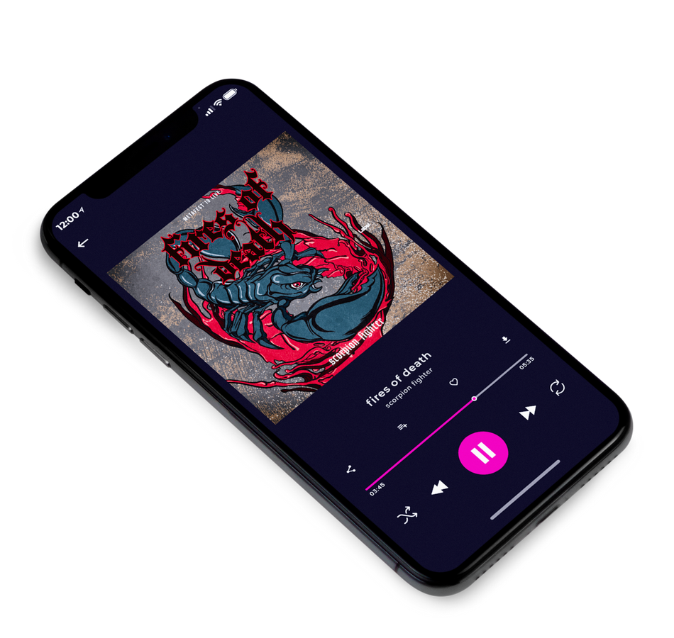 3D view of Premade Rock,Punk & Alternative Album Cover - Tuna #1732 | AlbumArtZone*