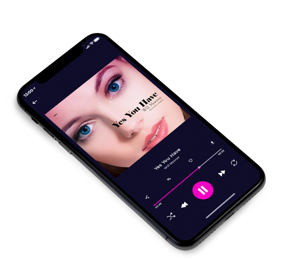 3D view of Premade Pop Album Cover - My Pink #1790 | AlbumArtZone*