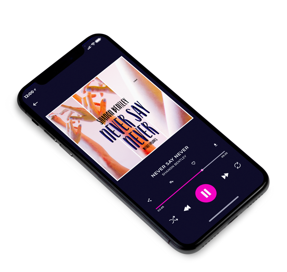 3D view of Premade Pop Album Cover - Oyster Pink #1865 | AlbumArtZone*