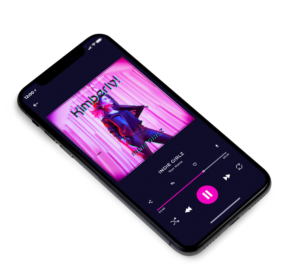 3D view of Premade Pop Album Cover - Lavender Magenta #2143 | AlbumArtZone*