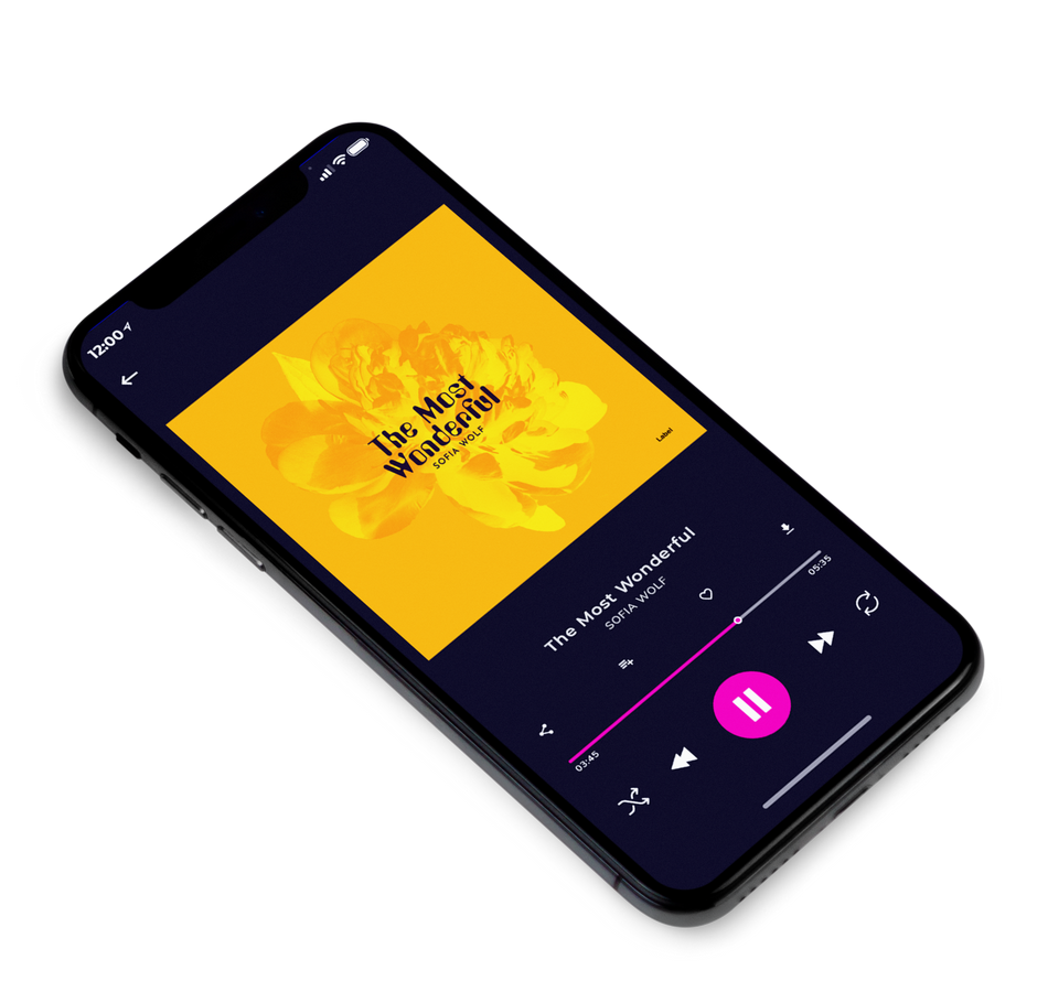 3D view of Premade Pop Album Cover - Sun #2424 | AlbumArtZone*