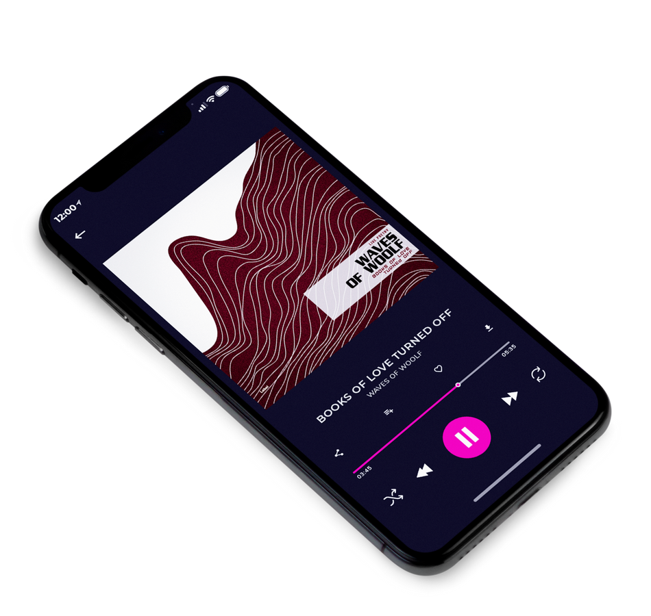 3D view of Premade Electronica & Ambient Album Cover - Aubergine #2487 | AlbumArtZone*