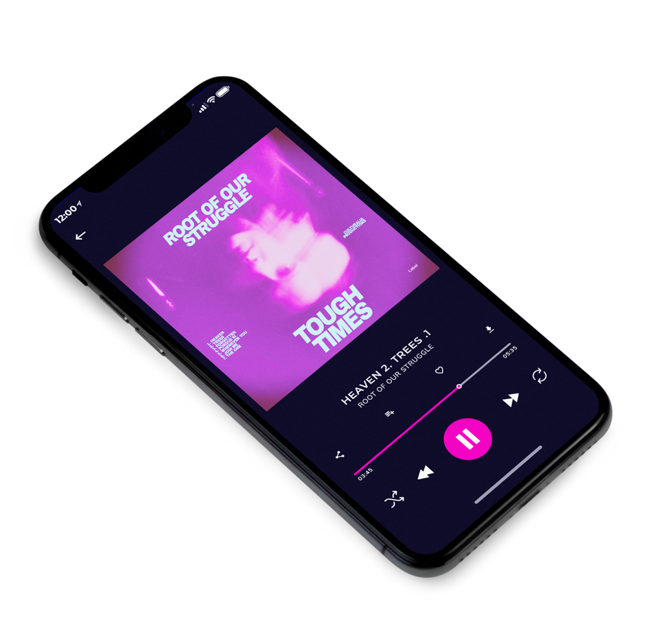 3D view of Premade Rock,Punk & Alternative Album Cover - Vivid Violet #2748 | AlbumArtZone*