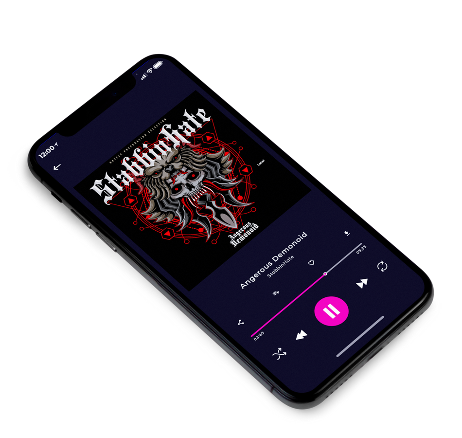 3D view of Premade Heavy Metal & Gothic Metal Album Cover - Old Rose #2901 | AlbumArtZone*