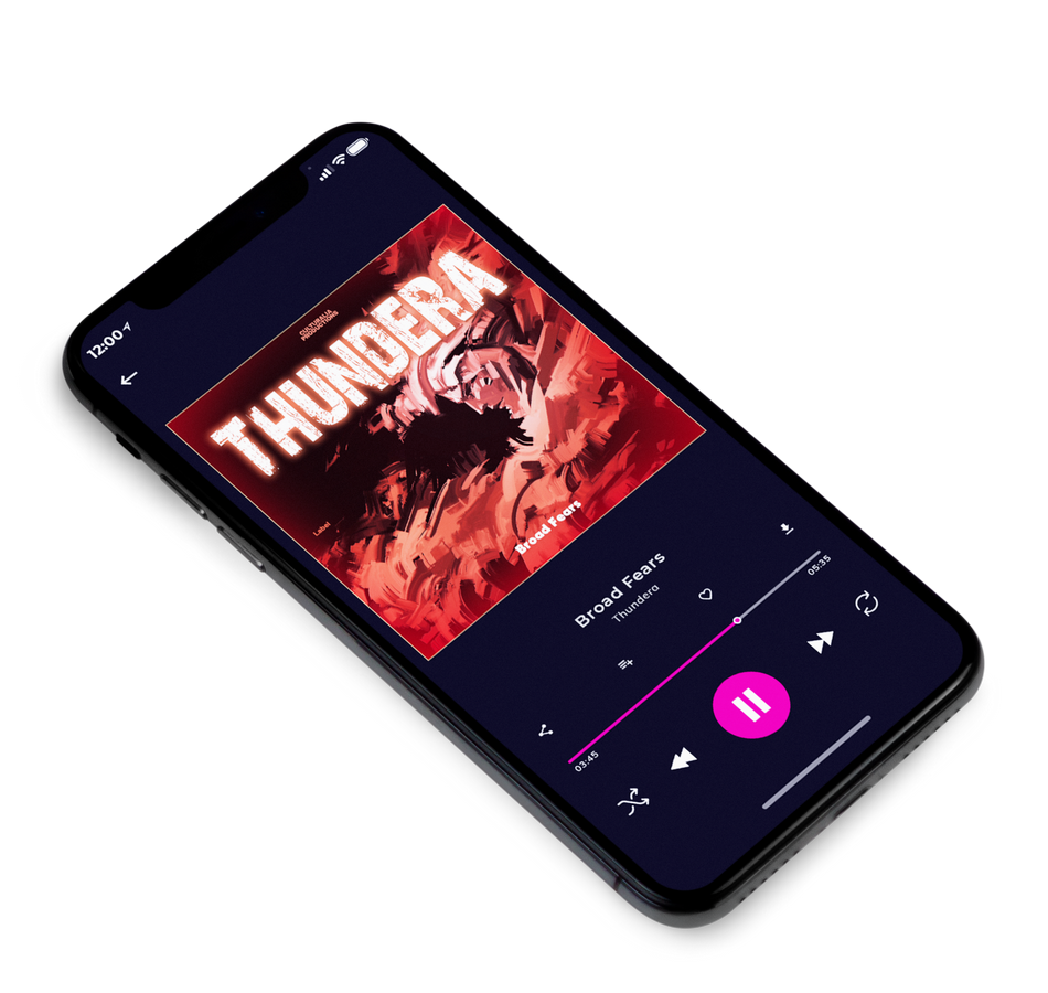 3D view of Premade Rock,Punk & Alternative Album Cover - Tonys Pink #3144 | AlbumArtZone*