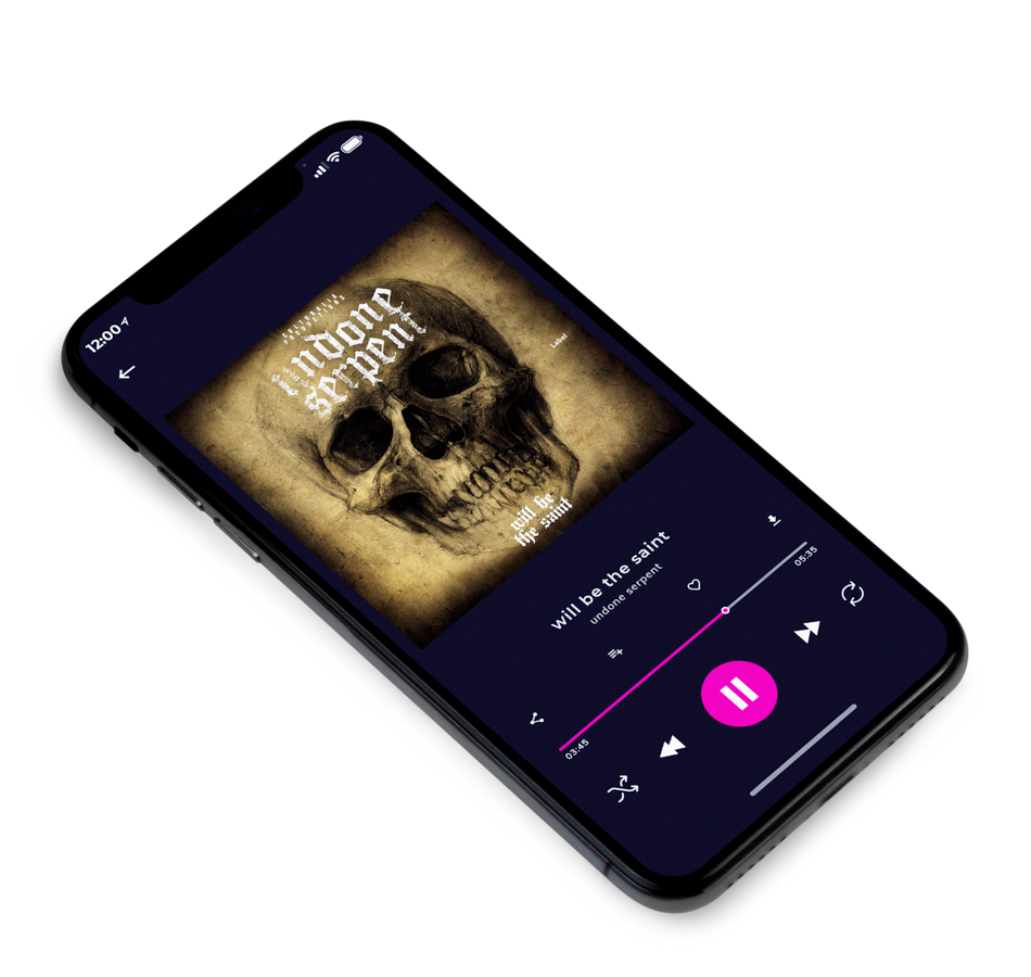 3D view of Premade Heavy Metal & Gothic Metal Album Cover - Bistre #3229 | AlbumArtZone*