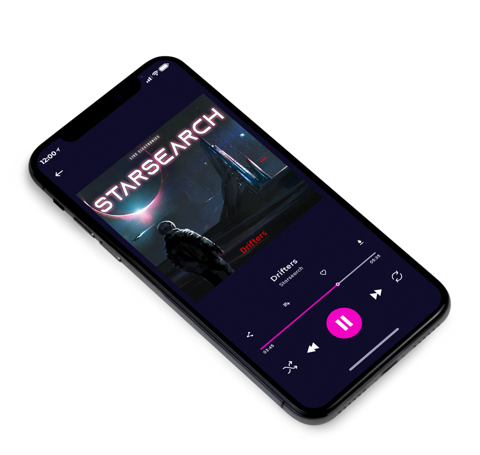 3D view of Premade Electronica & Ambient Album Cover - Shark #3418 | AlbumArtZone*