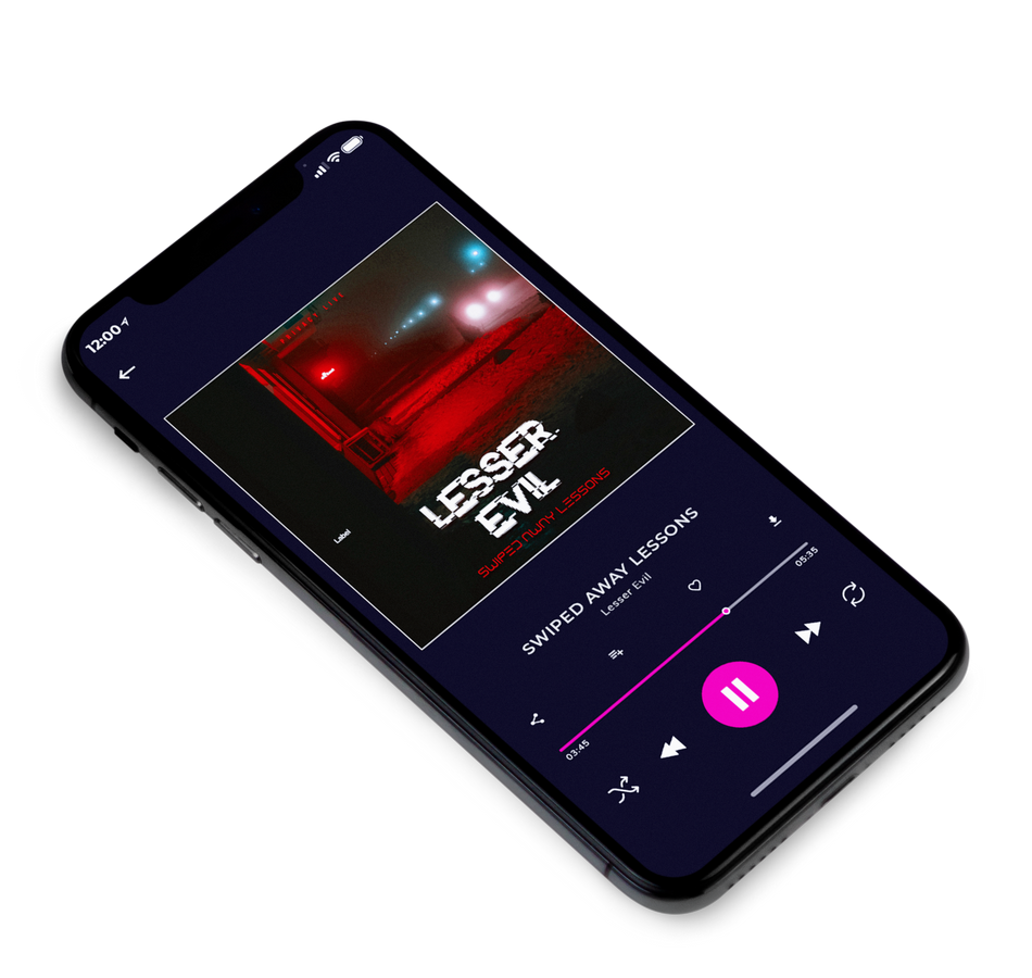 3D view of Premade Heavy Metal & Gothic Metal Album Cover - Night Rider #3498 | AlbumArtZone*