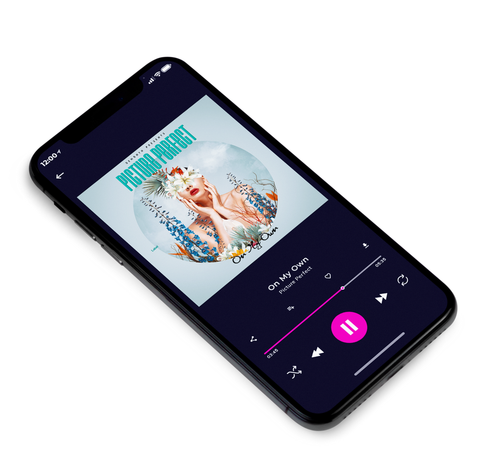 3D view of Premade Pop Album Cover - Pumice #3990 | AlbumArtZone*