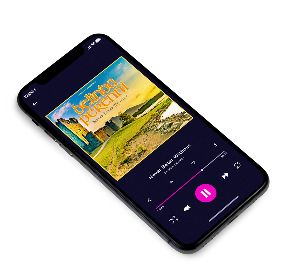 3D view of Premade Indie & Folk Music Album Cover - Old Gold #4041 | AlbumArtZone*