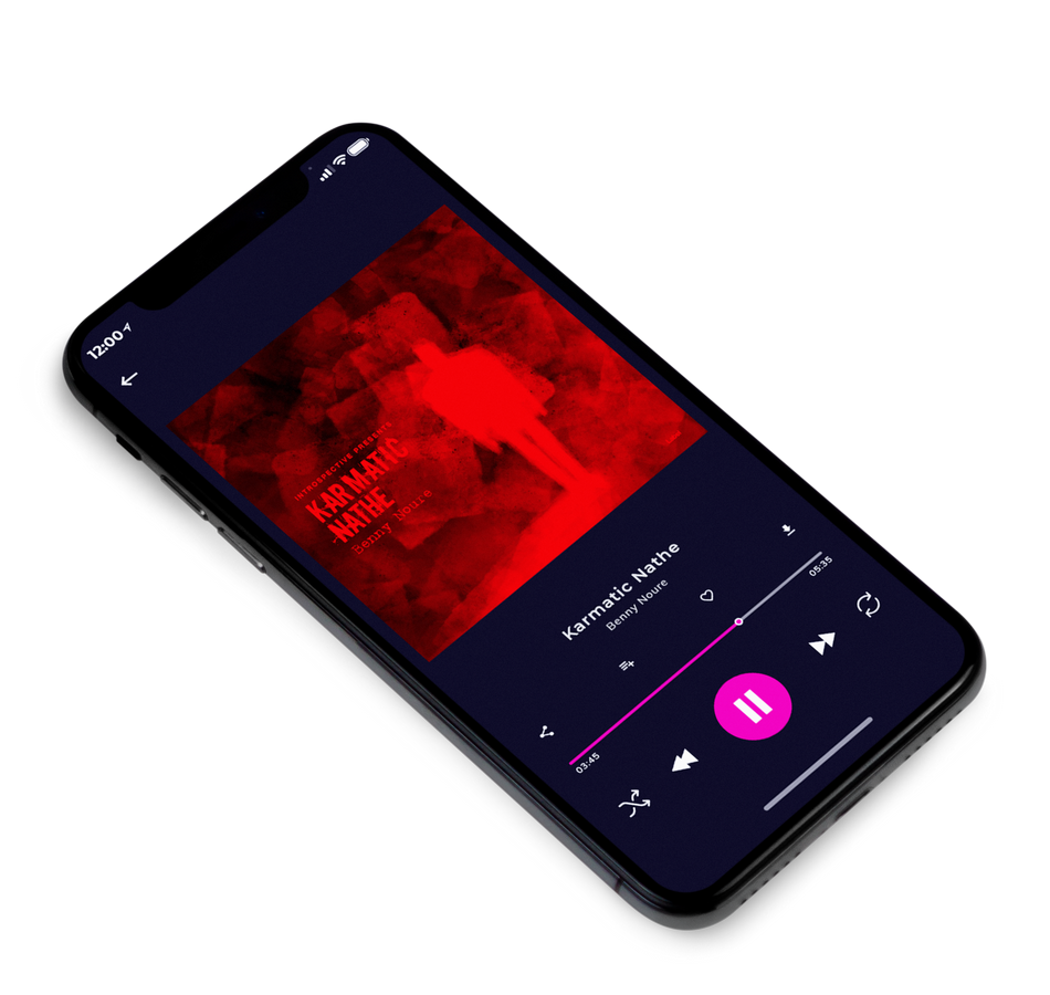 3D view of Premade Rock,Punk & Alternative Album Cover - Rustic Red #4063 | AlbumArtZone*