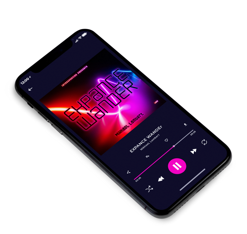 3D view of Premade Dance & House Album Cover - Cerise #4089 | AlbumArtZone*