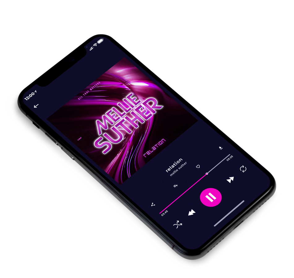 3D view of Premade Hip-hop, Rap & Trap Album Cover - Fuchsia Pink #4357 | AlbumArtZone*