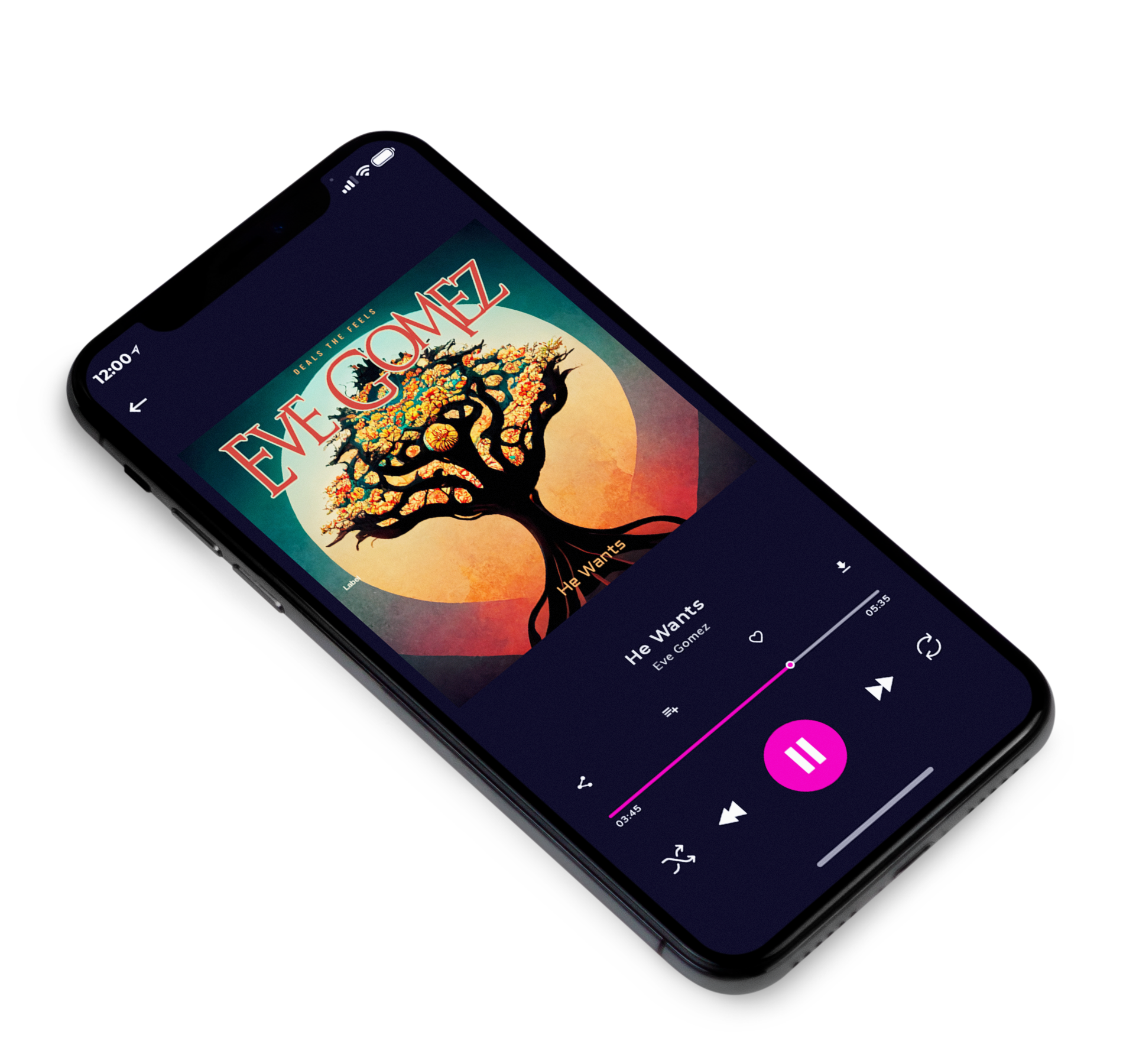 3D view of Premade Pop Album Cover - Aztec #4603 | AlbumArtZone*
