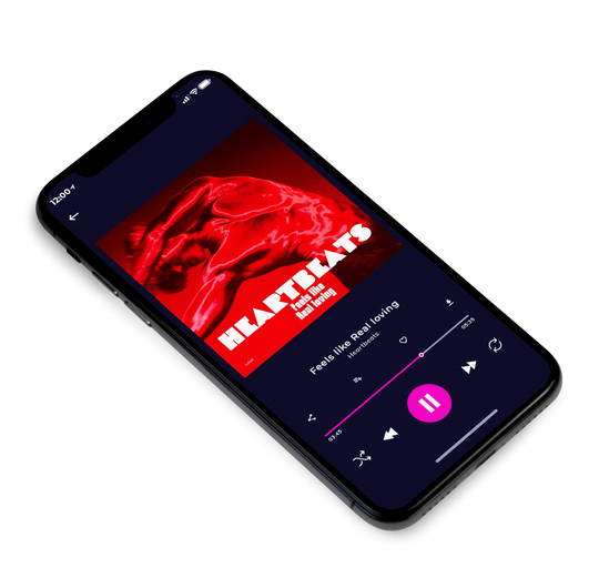 3D view of Premade Pop Album Cover - Crimson #4911 | AlbumArtZone*