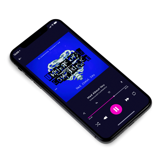 3D view of Premade Rock,Punk & Alternative Album Cover - Persian Blue #4970 | AlbumArtZone*