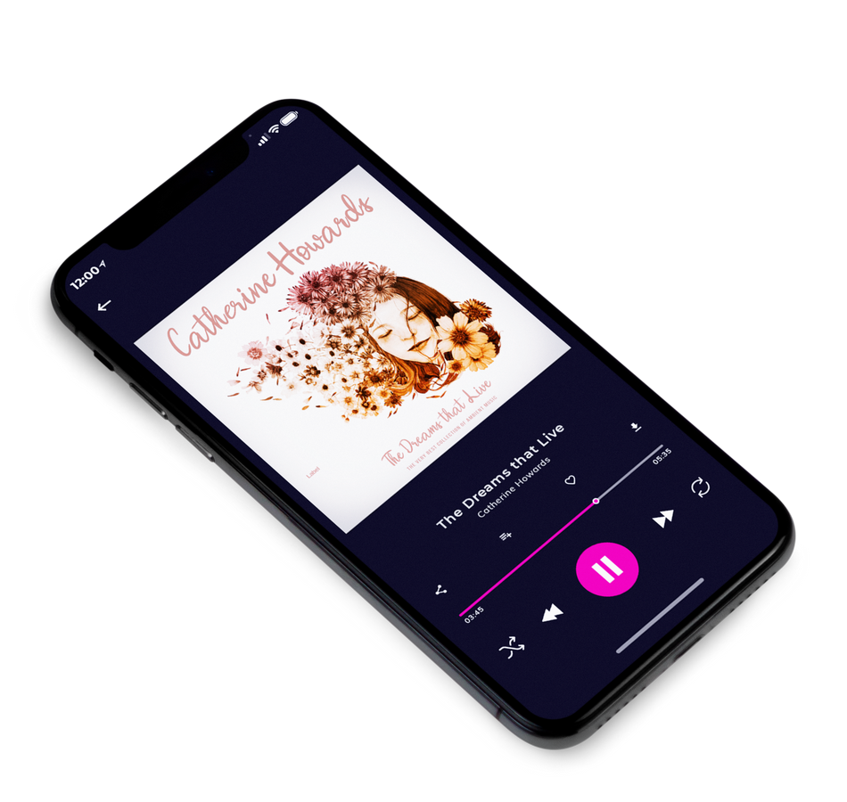 3D view of Premade Pop Album Cover - Dawn Pink #5033 | AlbumArtZone*