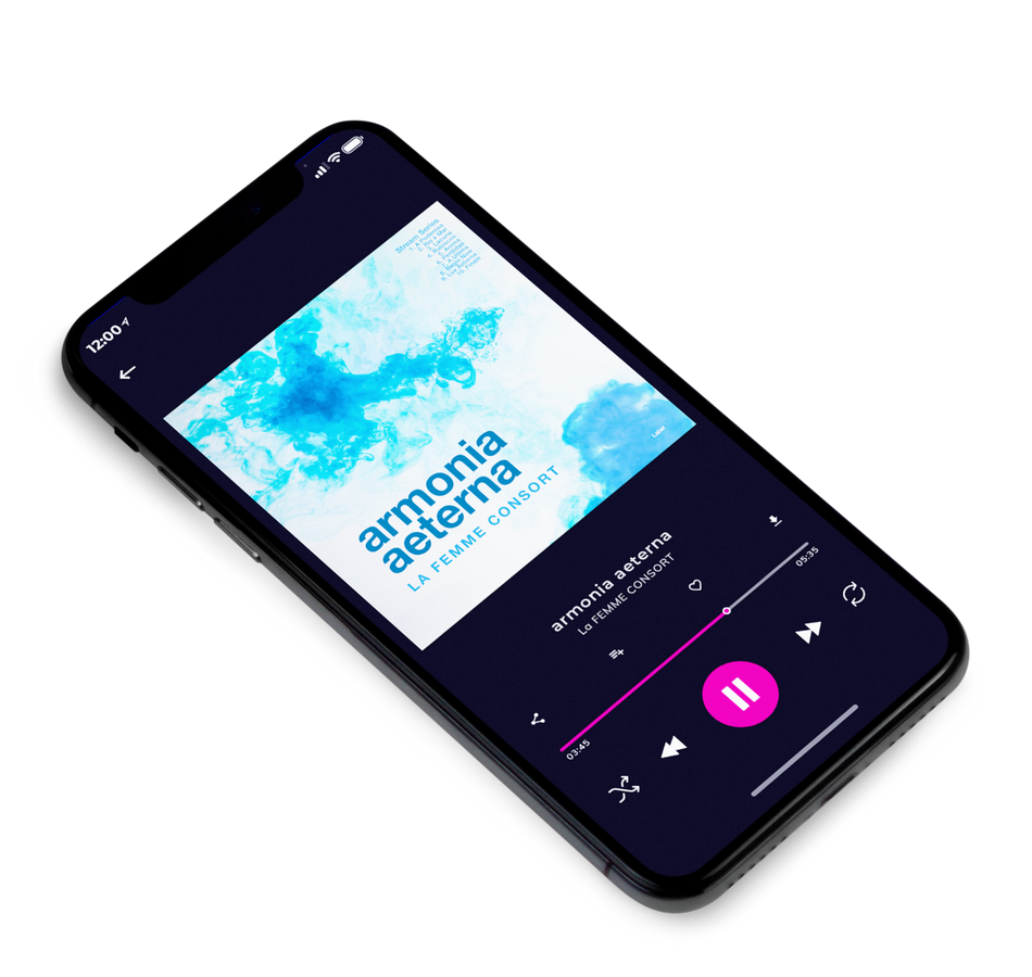 3D view of Premade Electronica & Ambient Album Cover - Curious Blue #5358 | AlbumArtZone*