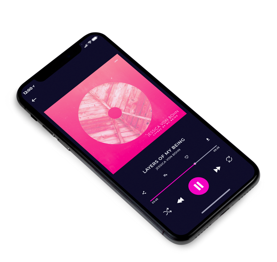 3D view of Premade Pop Album Cover - Brink Pink #5807 | AlbumArtZone*