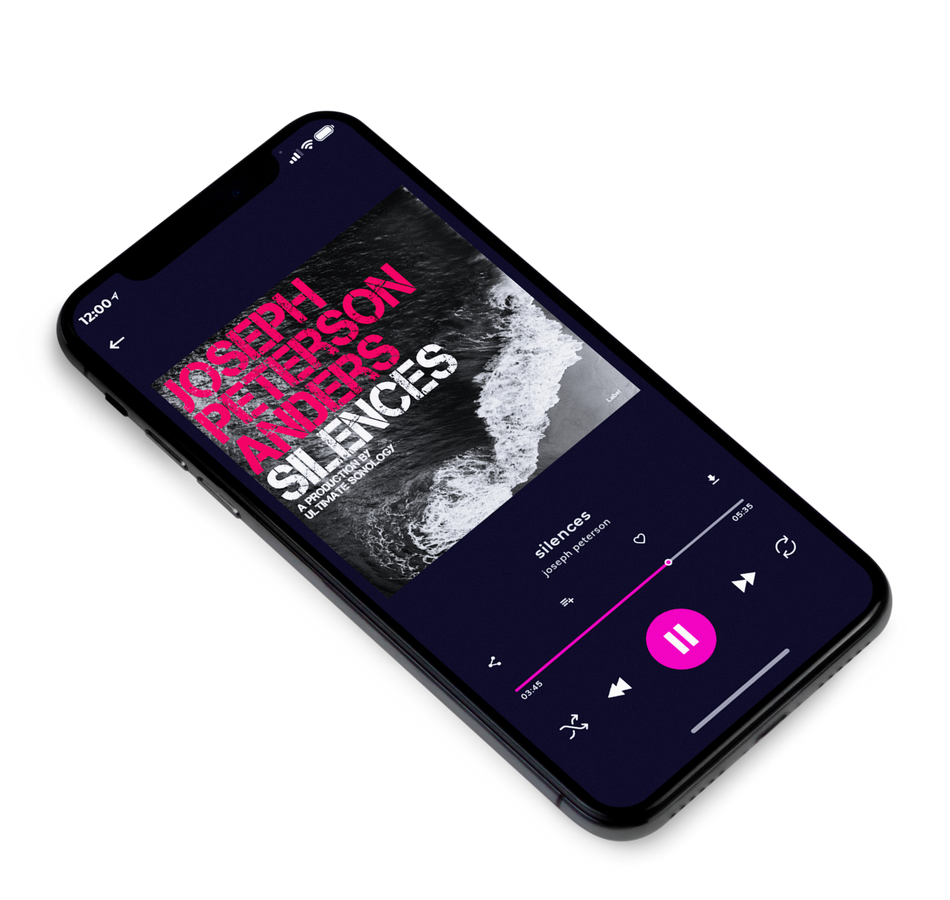 3D view of Premade Contemporary Music Album Cover - Deep Blush #6031 | AlbumArtZone*