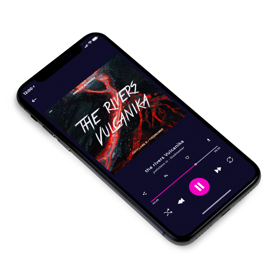 3D view of Premade Rock,Punk & Alternative Album Cover - Puce #6124 | AlbumArtZone*