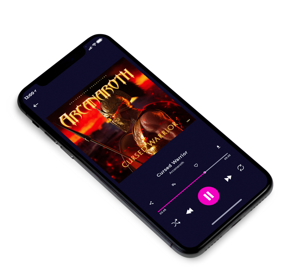 3D view of Premade Heavy Metal & Gothic Metal Album Cover - Flame Pea #6373 | AlbumArtZone*