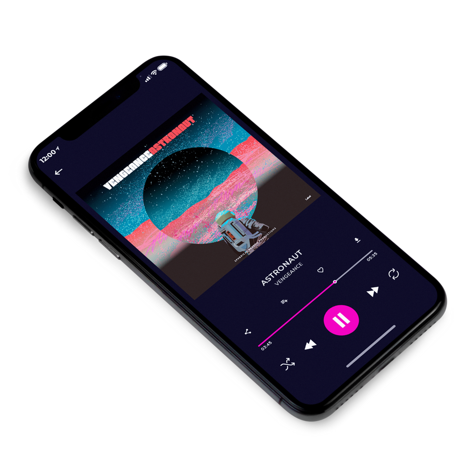 3D view of Premade EDM, House & Dub Album Cover - New York Pink #6416 | AlbumArtZone*