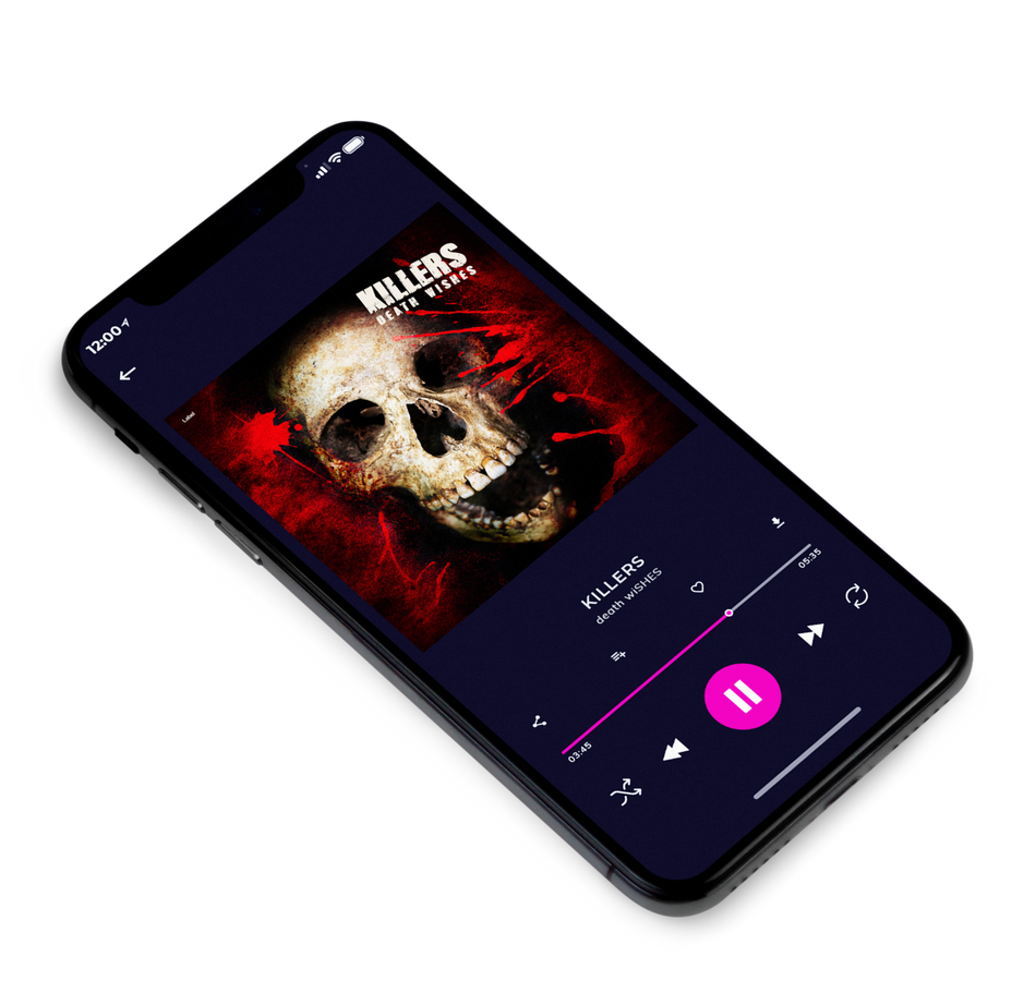 3D view of Premade Rock,Punk & Alternative Album Cover - My Pink #6470 | AlbumArtZone*