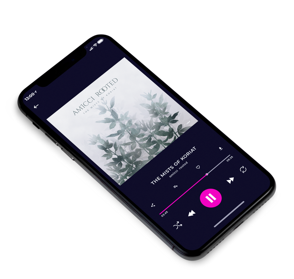 3D view of Premade Electronica & Ambient Album Cover - Timberwolf #6714 | AlbumArtZone*