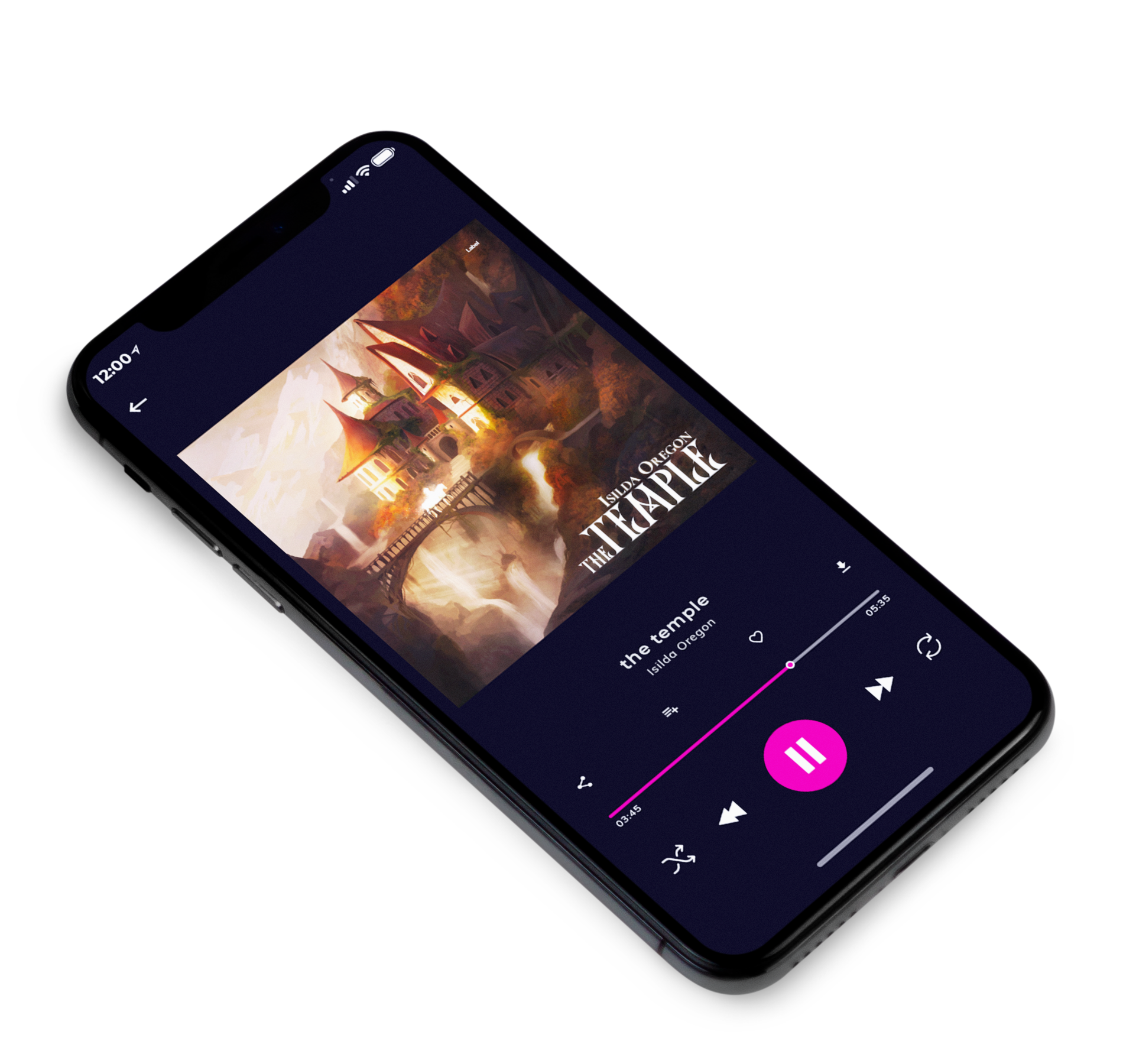 3D view of Premade Podcast Album Cover - Cashmere #6935 | AlbumArtZone*