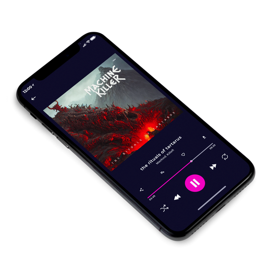 3D view of Premade Heavy Metal & Gothic Metal Album Cover - Cocoa Brown #7162 | AlbumArtZone*