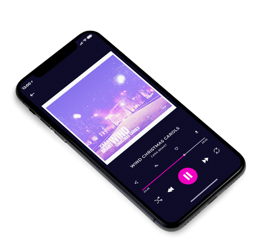 3D view of Premade Rock,Punk & Alternative Album Cover - Medium Purple #7317 | AlbumArtZone*