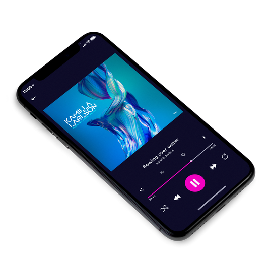 3D view of Premade Contemporary Music Album Cover - Venice Blue #7446 | AlbumArtZone*