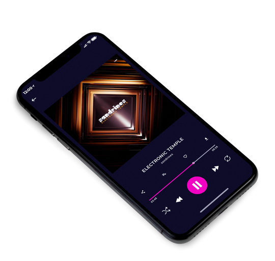 3D view of Premade Contemporary Music Album Cover - Night Rider #7449 | AlbumArtZone*