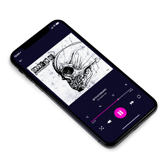 3D view of Premade Rock,Punk & Alternative Album Cover - Cod Gray #7613 | AlbumArtZone*