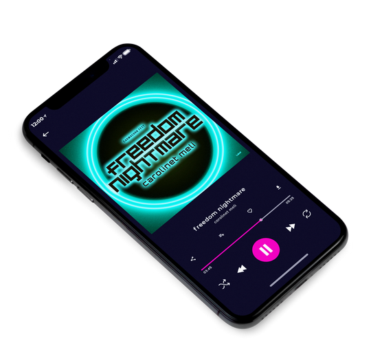 3D view of Premade Electronica & Ambient Album Cover - Spray #7741 | AlbumArtZone*