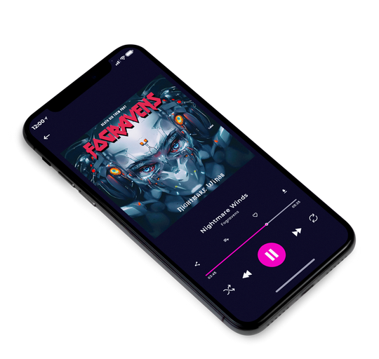3D view of Premade Heavy Metal & Gothic Metal Album Cover - Mirage #7792 | AlbumArtZone*