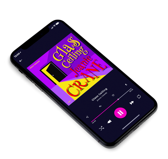 3D view of Premade Podcast Album Cover - Electric Violet #7853 | AlbumArtZone*