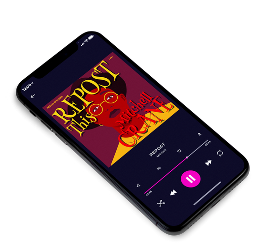 3D view of Premade Podcast Album Cover - Persian Plum #7854 | AlbumArtZone*