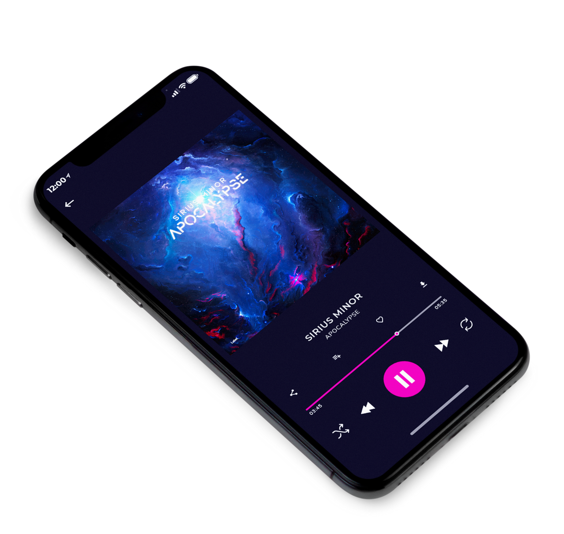 3D view of Premade Electronica & Ambient Album Cover - Bunting #7962 | AlbumArtZone*