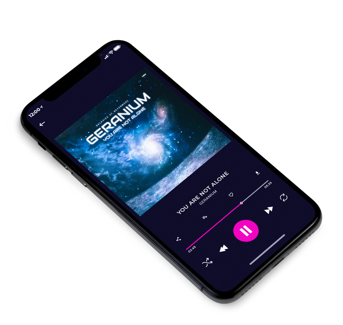 3D view of Premade Electronica & Ambient Album Cover - Big Stone #8087 | AlbumArtZone*