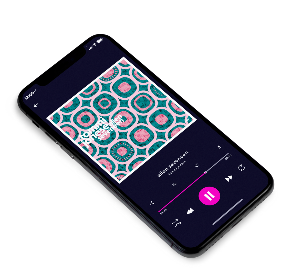 3D view of Premade Dance & House Album Cover - Sea Pink #8168 | AlbumArtZone*