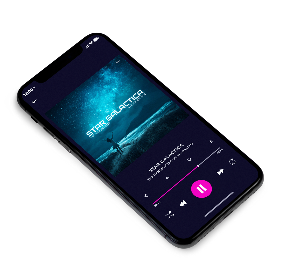 3D view of Premade Electronica & Ambient Album Cover - Black #8243 | AlbumArtZone*