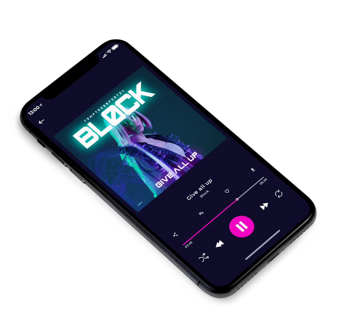 3D view of Premade Pop Album Cover - Big Stone #8274 | AlbumArtZone*